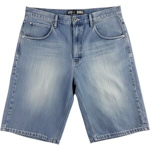 Vintage Southpole Denim Shorts Mens 40 Baggy Y2K Hip Hop Light Wash Blue
